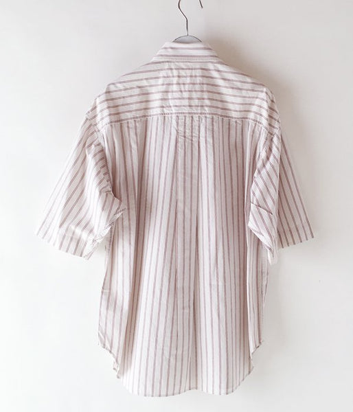MHL./DRY COTTON STRIPE SS SHIRTS (RED)