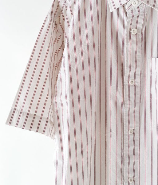 MHL./DRY COTTON STRIPE SS SHIRTS (RED)