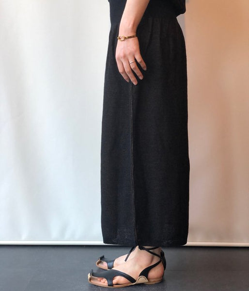 FUMIKA_UCHIDA/BALLOON-SLEEVE POLO NT DRESS(BLK/BRN)