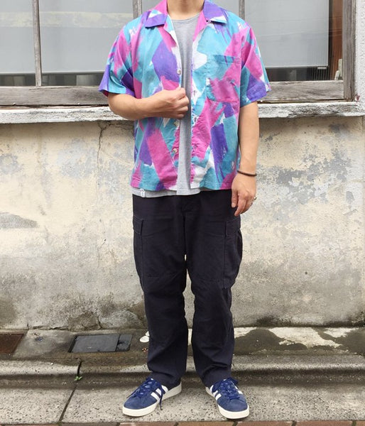DESCENDANT/STROKE TEXTILE SS SHIRT (BLUE)