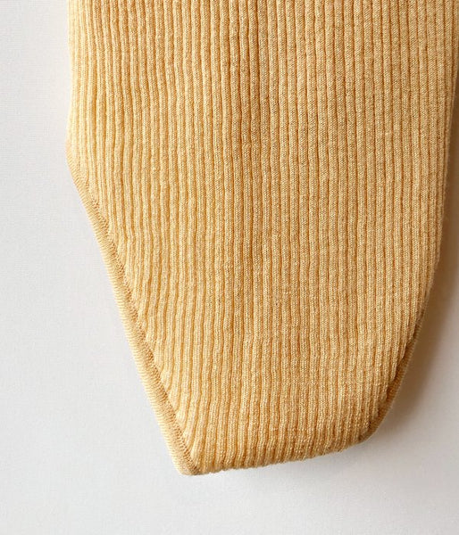 FUMIKA_UCHIDA/RIB NT SHORT-SLEEVE BODY SUIT(YELLOW)