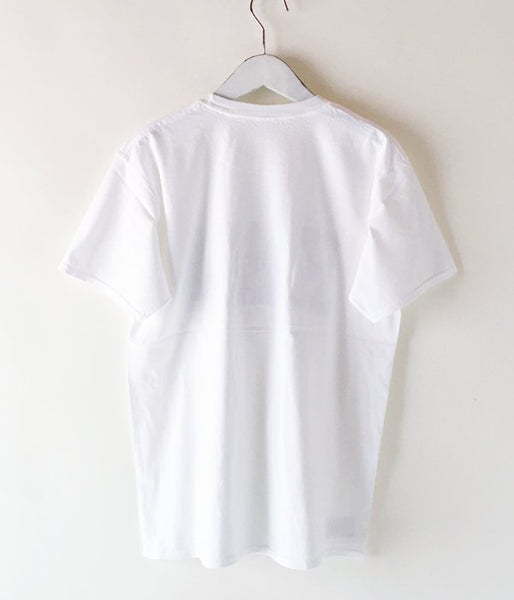 HOLLYWOOD RANCH MARKET/H.R.REMAKE DOUBLE PATCH T-SHIRT (WHITE)