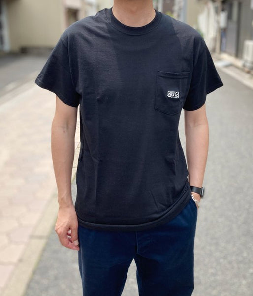朝昼晩(社)/LOGO EMBROIDERY SS (BLACK)