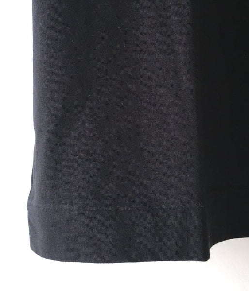 MHL./GARMENT DYE BASIC JERSEY SS T-SHIRTS (BLACK)