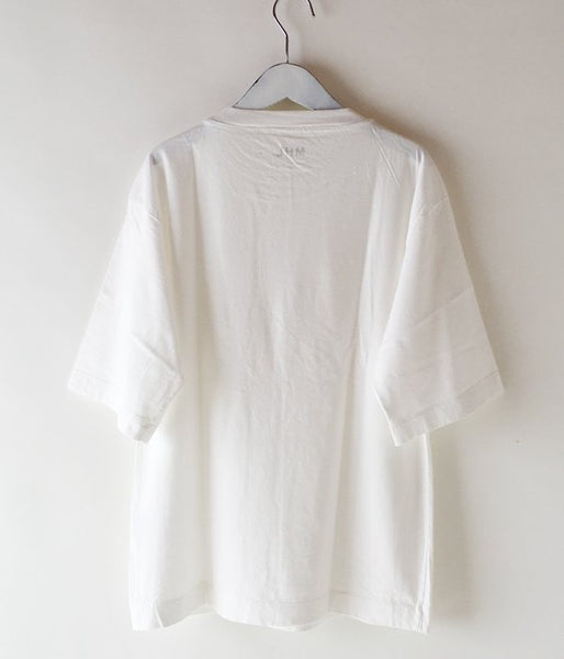 MHL./GARMENT DYE BASIC JERSEY SS T-SHIRTS (WHITE)