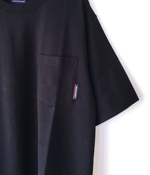 DESCENDANT/CROP POCKET SS TEE 02 (BLACK)