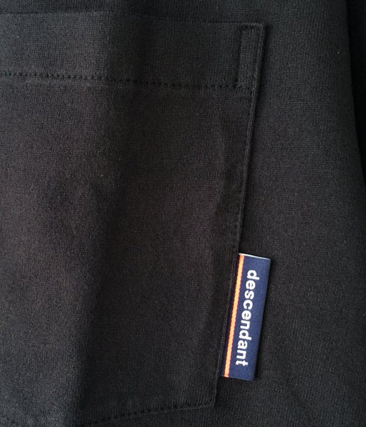 DESCENDANT/CROP POCKET SS TEE 02 (BLACK)