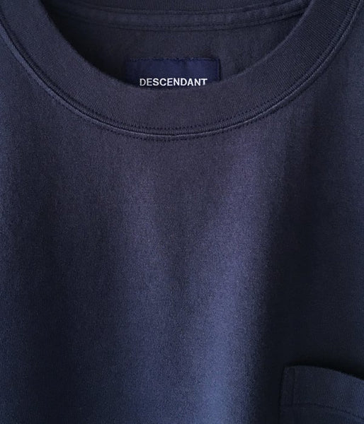 DESCENDANT/CROP POCKET SS TEE 02 (NAVY)