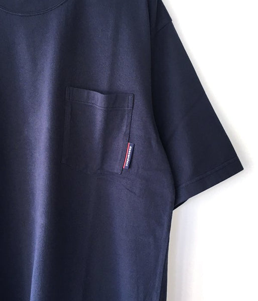 DESCENDANT/CROP POCKET SS TEE 02 (NAVY)