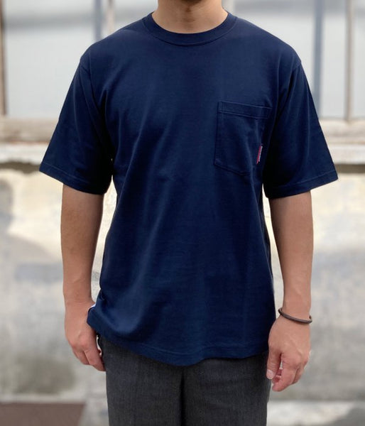 DESCENDANT/CROP POCKET SS TEE 02 (NAVY)