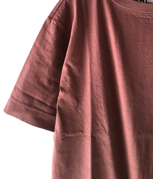 MHL./NATURAL DYE LIGHT JERSEY SS T-SHIRTS (WINE)