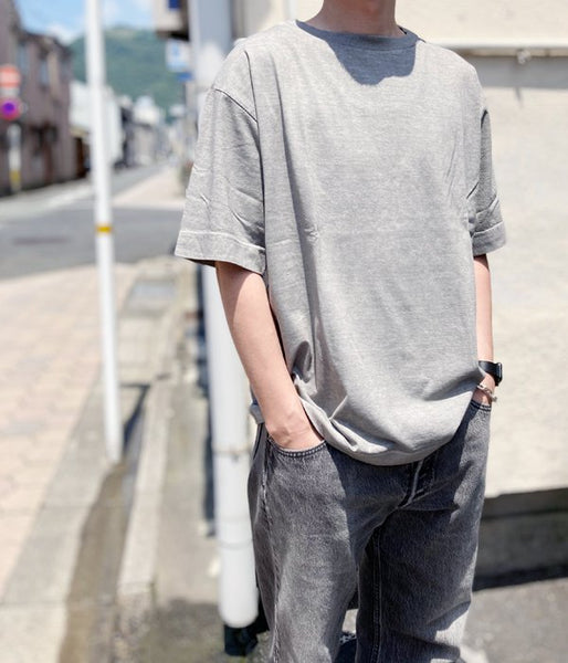 MHL./NATURAL DYE LIGHT JERSEY SS T-SHIRTS (GRAY)