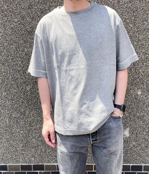 MHL./NATURAL DYE LIGHT JERSEY SS T-SHIRTS (GRAY)