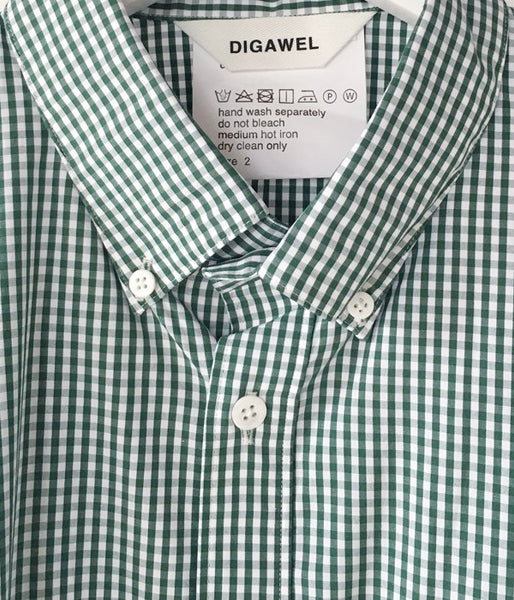 DIGAWEL/GINGHAM SHIRT (GREEN)