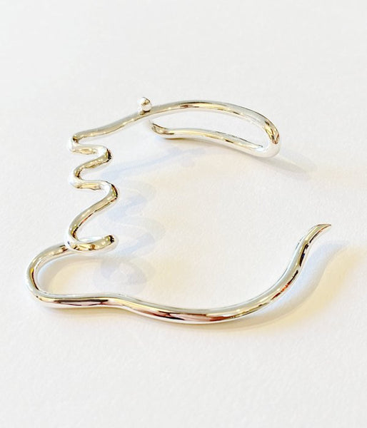 R.ALAGAN/VINE FICKLE BANGLE(SILVER)