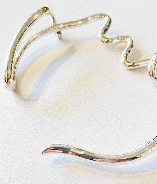 R.ALAGAN/VINE FICKLE BANGLE(SILVER)