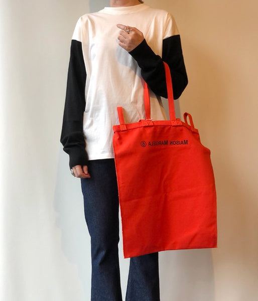 MM6 MAISON MARGIELA/INSIDEOUT LOGO BAG(ORANGE)