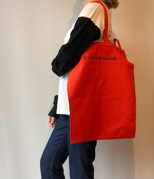 MM6 MAISON MARGIELA/INSIDEOUT LOGO BAG(ORANGE)