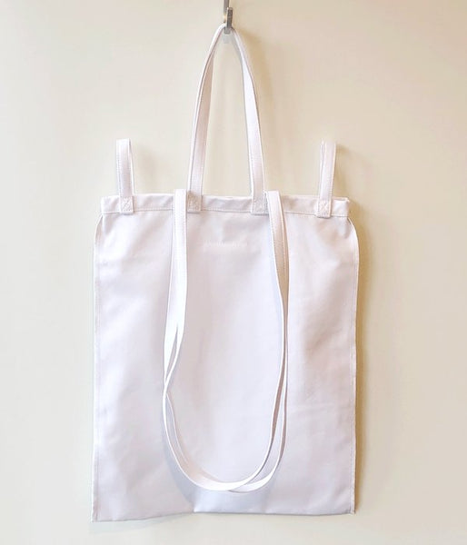 MM6 MAISON MARGIELA/INSIDEOUT LOGO BAG(WHITE)