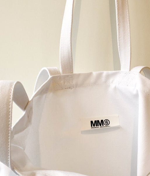 MM6 MAISON MARGIELA/INSIDEOUT LOGO BAG(WHITE)
