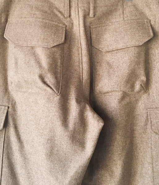POLYPLOID/CARGO TACK PANTS C (NATURAL MELANGE)