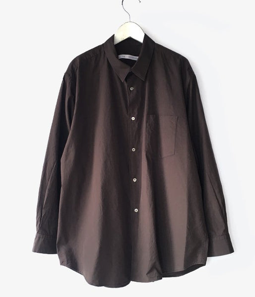 holk/REGULER SHIRT (BROWN)