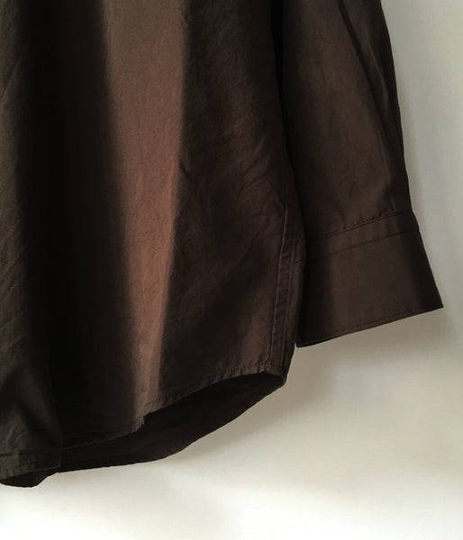 holk/REGULER SHIRT (BROWN)
