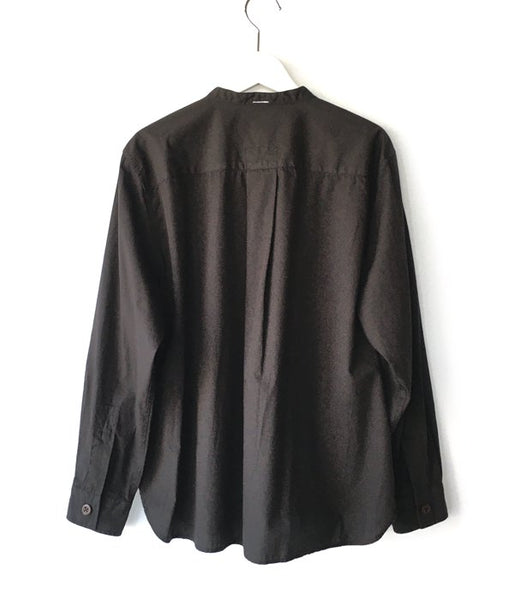 MHL./GARMENT DYE BASIC POPLIN SHIRT WOMENS (BLACK)