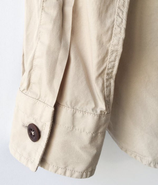MHL./GARMENT DYE BASIC POPLIN SHIRT WOMENS (BEIGE)