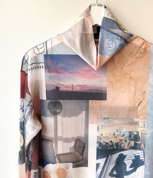 PHEENY/PRINT DRAPE NECK(MULTI)