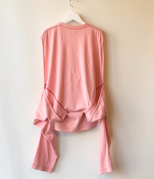 FUMIKA_UCHIDA/SEPARATE-SLEEVE LONG TEE(PINK)