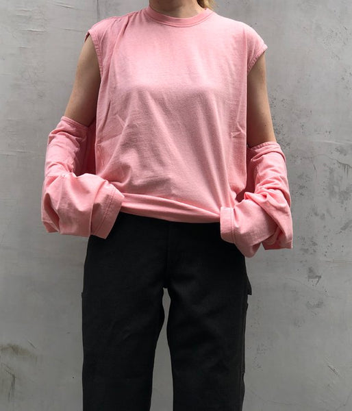 FUMIKA_UCHIDA/SEPARATE-SLEEVE LONG TEE(PINK)