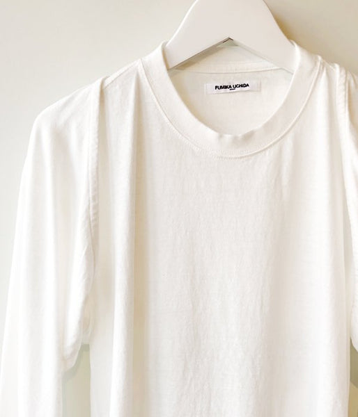 FUMIKA_UCHIDA/SEPARATE-SLEEVE LONG TEE(WHITE)