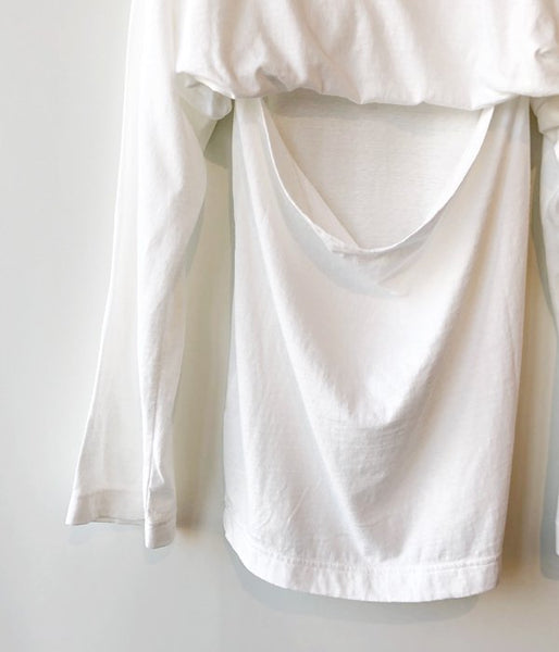FUMIKA_UCHIDA/SEPARATE-SLEEVE LONG TEE(WHITE)