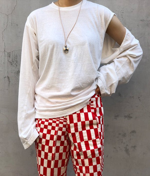 FUMIKA_UCHIDA/SEPARATE-SLEEVE LONG TEE(WHITE)