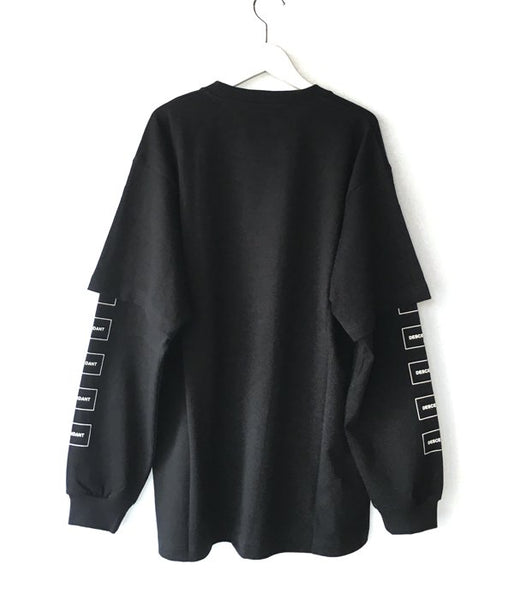 DESCENDANT/MILITIA LAYERD TEE (BLACK)