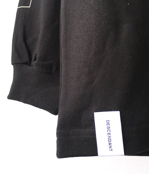 DESCENDANT/MILITIA LAYERD TEE (BLACK)