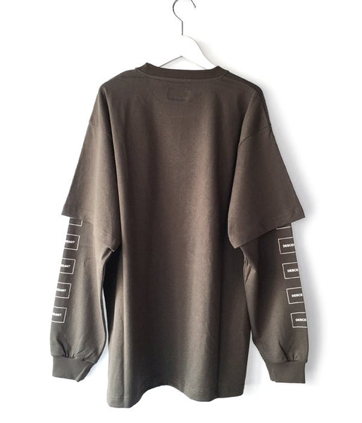 DESCENDANT/MILITIA LAYERD TEE (OLIVE DRAB)