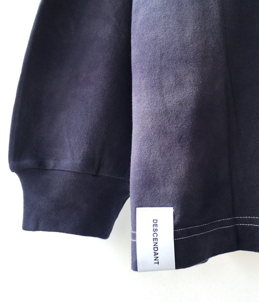 DESCENDANT/CACHALOT STRIP TIE DYE LS (NAVY)