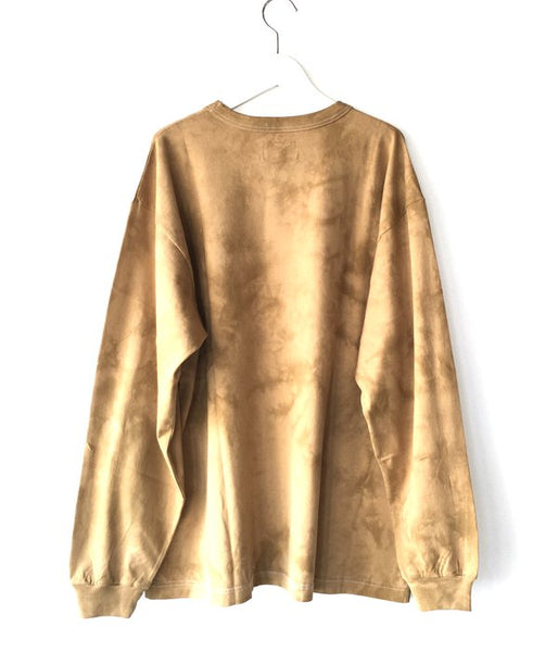DESCENDANT/CACHALOT STRIP TIE DYE LS (BEIGE)
