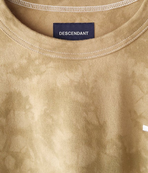 DESCENDANT/CACHALOT STRIP TIE DYE LS (BEIGE)