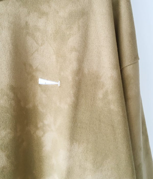 DESCENDANT/CACHALOT STRIP TIE DYE LS (BEIGE)