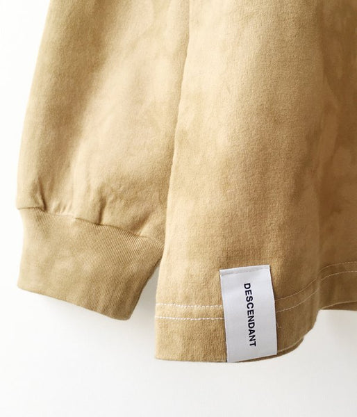 DESCENDANT/CACHALOT STRIP TIE DYE LS (BEIGE)