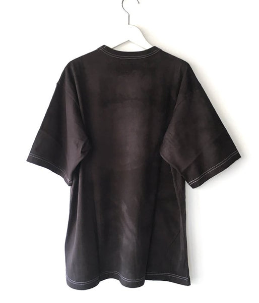 DESCENDANT/CACHALOT STRIP TIE DYE SS (BLACK)