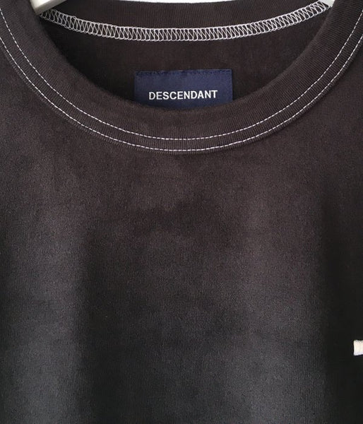 DESCENDANT/CACHALOT STRIP TIE DYE SS (BLACK)