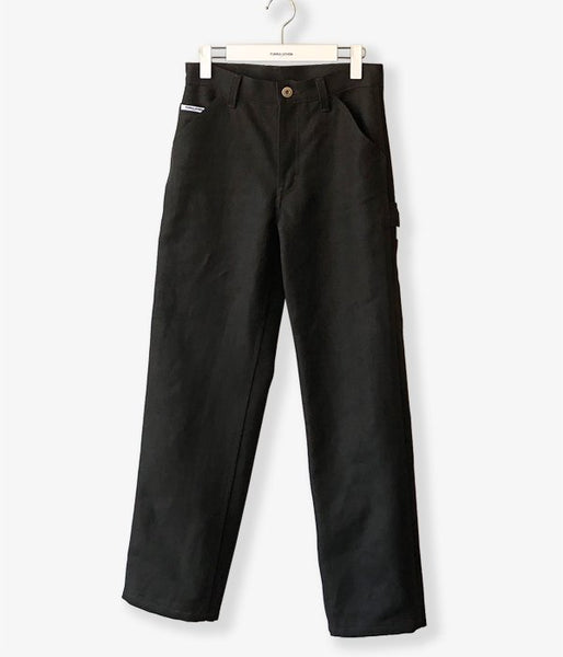 FUMIKA_UCHIDA/CANVAS BONDING PAINTER PANTS(BLK/ECRU)
