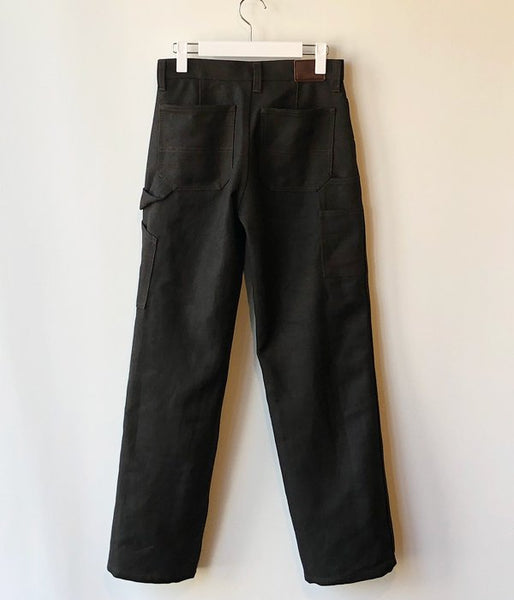 FUMIKA_UCHIDA/CANVAS BONDING PAINTER PANTS(BLK/ECRU)