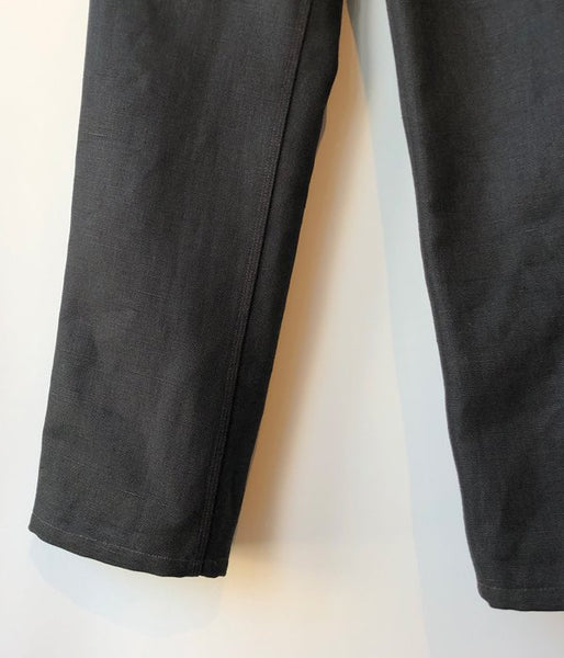 FUMIKA_UCHIDA/CANVAS BONDING PAINTER PANTS(BLK/ECRU)