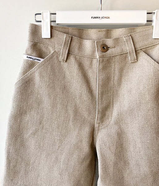 FUMIKA_UCHIDA/CANVAS BONDING PAINTER PANTS(KINARI/WHT)