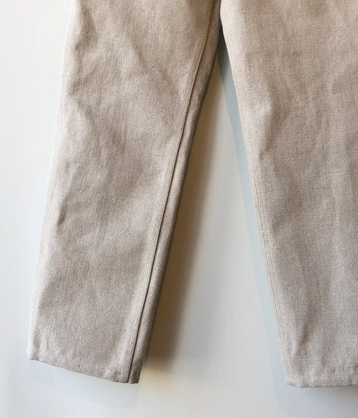 FUMIKA_UCHIDA/CANVAS BONDING PAINTER PANTS(KINARI/WHT)